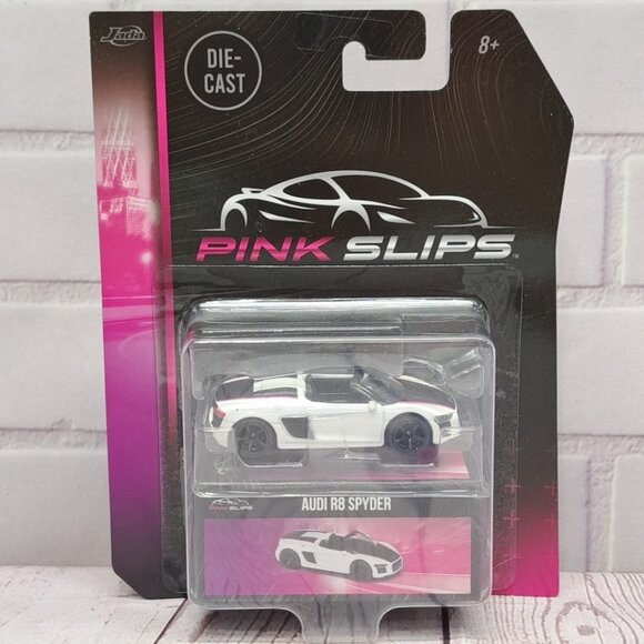 Jada Toys Other - Jada Toys Pink Slips Audi R8 Spyder White Black Diecast 1:64, Limited Ed 2023